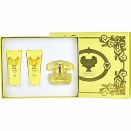 Versace Yellow Diamond By Gianni Versace Edt Spray 1.7 Oz & Body Lotion 1.7 Oz & Shower Gel 1.7 Oz For Women