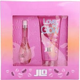 Love At First Glow By Jennifer Lopez Edt Spray 1 Oz & Shower Gel 6.7 Oz For Women